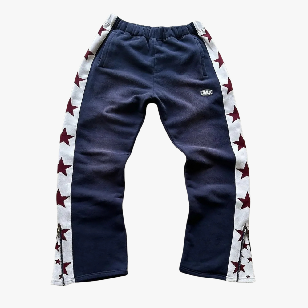 ALLSTAR FLARED SWEATPANTS - NAVY