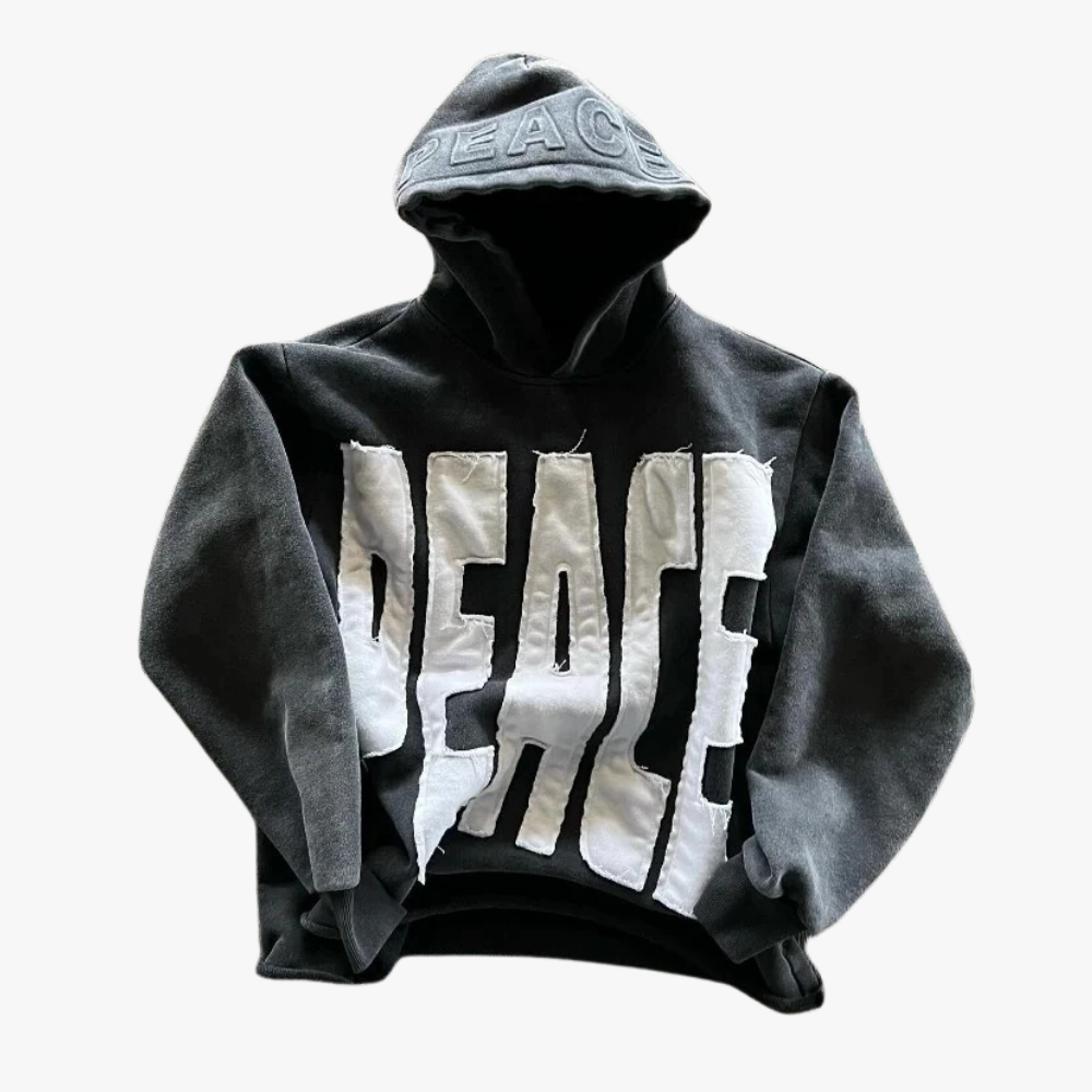 PEACE HOODIE - GREY