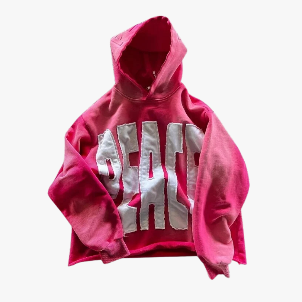 PEACE HOODIE - PINK