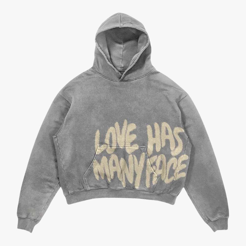 'LOVE HAS MANY FACES' HOODIE